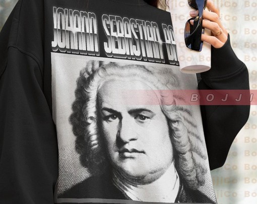 Classical Music Sweatshirt, Johann Sebastian Bach Pianist Retro Vintage Sweater, Homage Fan Tees - Image 4