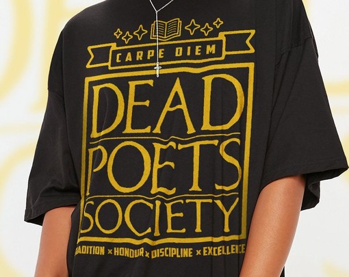 Classics Edition Dead Poetts Society Vintage T-Shirt - O Captain My Captain Welton Academia, Book Lovers Tee - Image 2