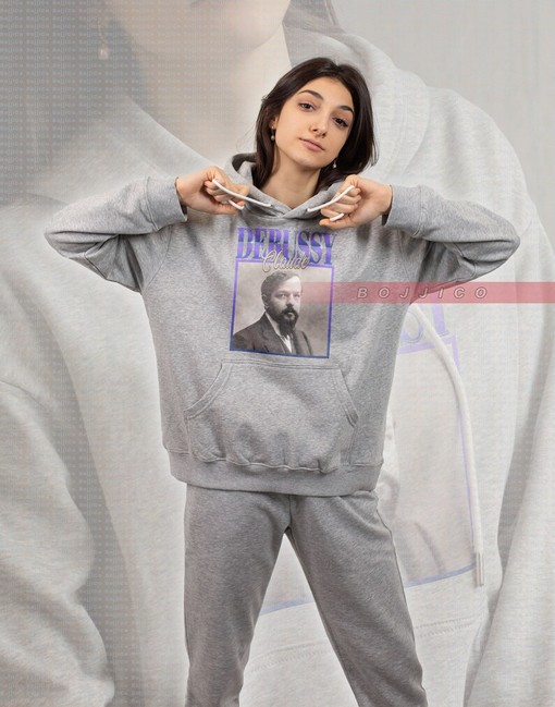 Claude Debussy Classical Music Sweatshirt, Pianist Legend Homage for Men and Women, Retro 90s Sweater for Fans - Image 2