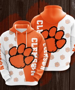 Clemson Tigers All Over Print 3D Hoodie with Custom Design