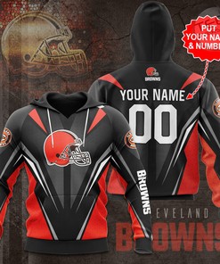 Cleveland Browns 3D Hoodie with All-Over Prints for NFL Fans