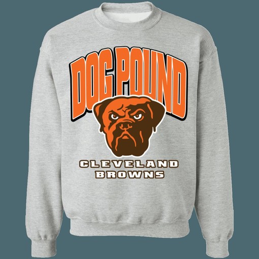Cleveland Browns DOG POUND Vintage NFL American Football Lover Sweatshirt Hoodie - Perfect for Dog Lovers - Image 3