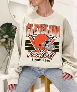 Cleveland Football Team Sweatshirt, Vintage NFL Shirt for Cleveland Fans, College Shirts