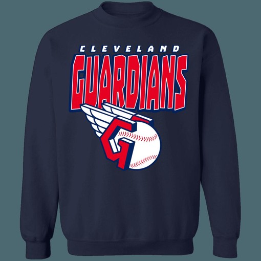 Cleveland Guardians Retro MLB Crewneck Hoodie Shirt - Perfect for Baseball Season - Image 3