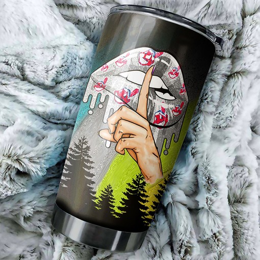 Cleveland Indians Amazing Baseball Design MLB Tumbler - Baseball Tumbler