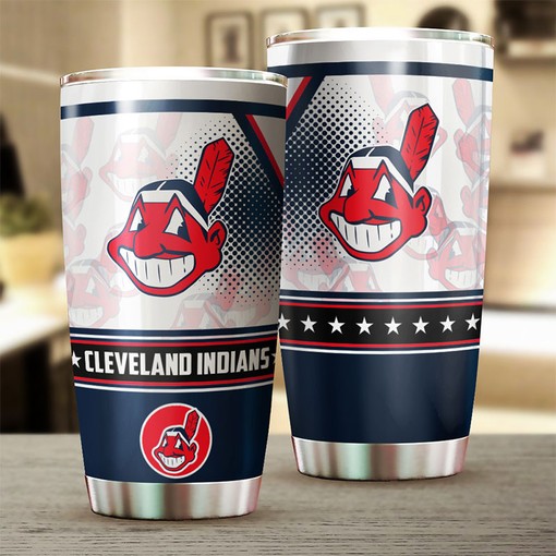 Cleveland Indians Enthusiastic Awesome MLB Tumbler with a Unique and MLB Design