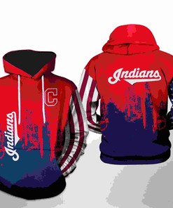 Cleveland Indians MLB Team US 3D Hoodie with Patriotic Design - All Over Print Hoodie Printful