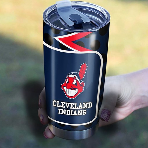Cleveland Indians MLB Tumbler with Personalized Touch - Perfect Tumbler for Indians Fanatics - Image 2