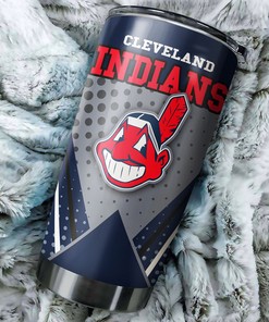 Cleveland Indians Unique Design MLB Tumbler for True Fans with Personalized Engraving and Logo