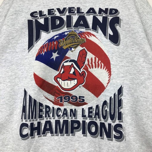 Cleveland Indians Vintage Style Crewneck Sweatshirt Pullover - MLB Starter 90s - Image 2