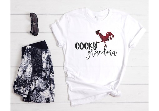 Cocky Grandma Gamecocks T-Shirt | NCAA Shirts for Women - Image 2