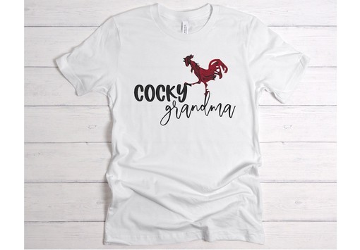 Cocky Grandma Gamecocks T-Shirt | NCAA Shirts for Women - Image 3