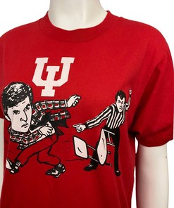 Collectible 1980s Rare Iu Indiana University Bobby Knight Shirt for NCAA Fans - Own a Piece of History