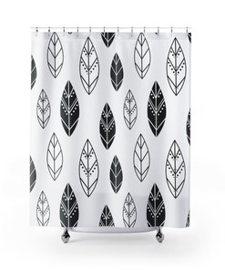 College Dorm Bathroom Decor with Boho Feathers Shower Curtain