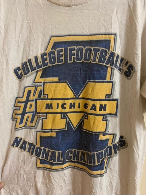 College Shirts Michigan Wolverines Rare 90s Sweatshirt T-shirt - Ideal Gift for NFL Fans - Image 2