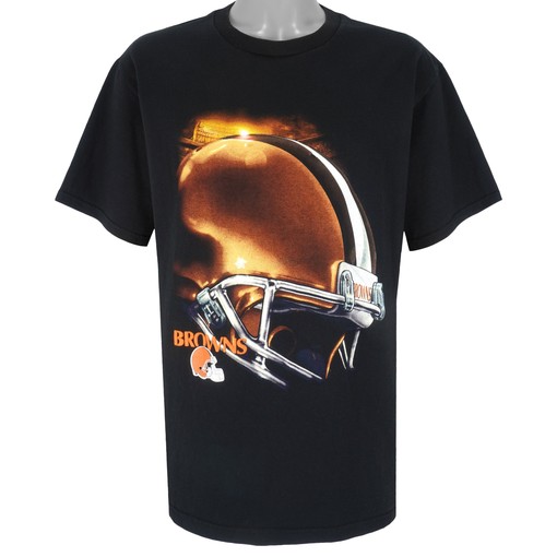 College Shirts - NFL Cleveland Browns Helmet T-Shirt 1990s Vintage Tshirt Sport Shirts Unisex