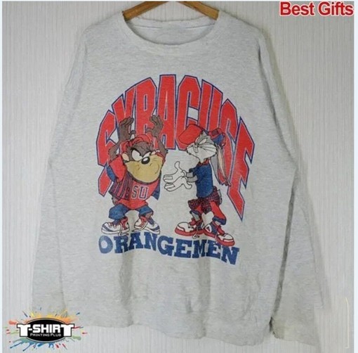 College Vintage Just Got Better with this Syracuse Orange Looney Tunes Sweatshirt