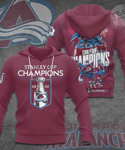 Colorado Avalanche All Over Print 3D Hoodies Perfect for Hockey Fans