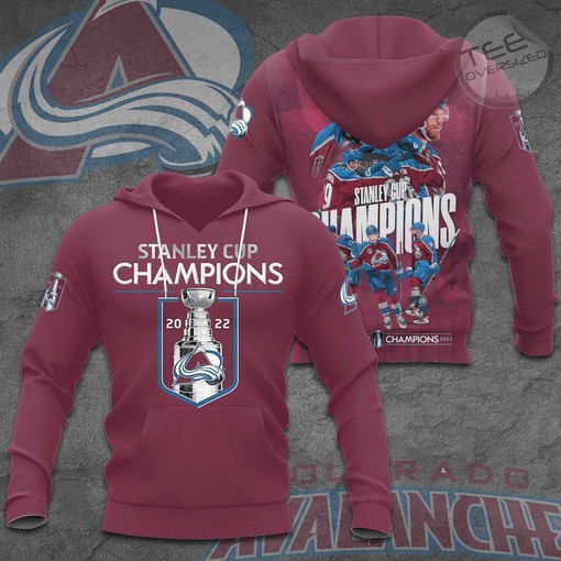 Colorado Avalanche All Over Print 3D Hoodies Perfect for Hockey Fans