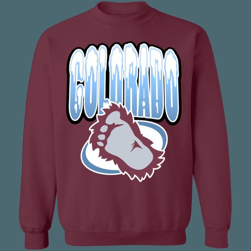 Colorado Avalanche BIG FOOT Retro NHL Sweatshirt Hoodie - Perfect for Hockey Season - Image 4