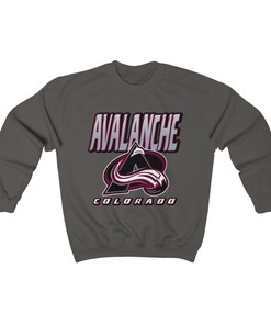 Colorado Avalanche BLACKOUT Retro NHL Sweatshirt Hoodie - Bold Look for Fans