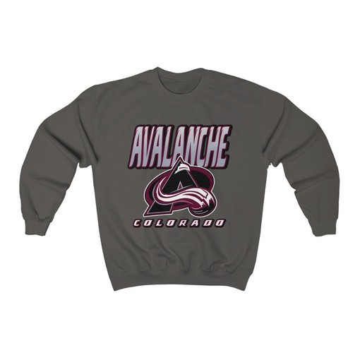 Colorado Avalanche BLACKOUT Retro NHL Sweatshirt Hoodie - Bold Look for Fans