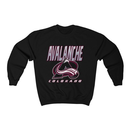 Colorado Avalanche BLACKOUT Retro NHL Sweatshirt Hoodie - Bold Look for Fans - Image 4