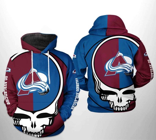 Colorado Avalanche NHL Grateful Dead 3D Hoodies Must-Haves for Fans