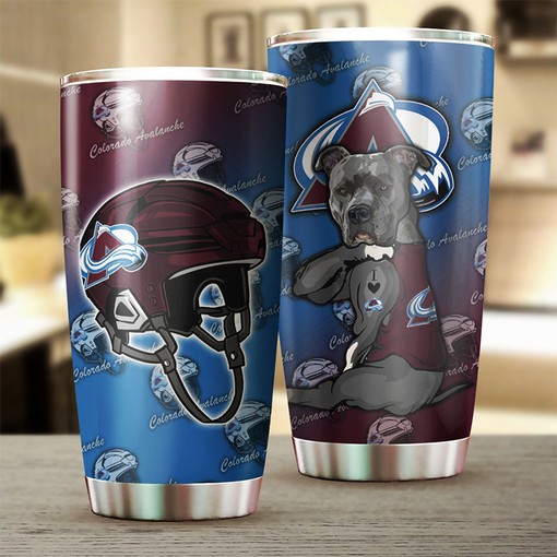 Colorado Avalanche NHL Tumbler - Fun Dog Design Tumbler for Animal-Loving Fans