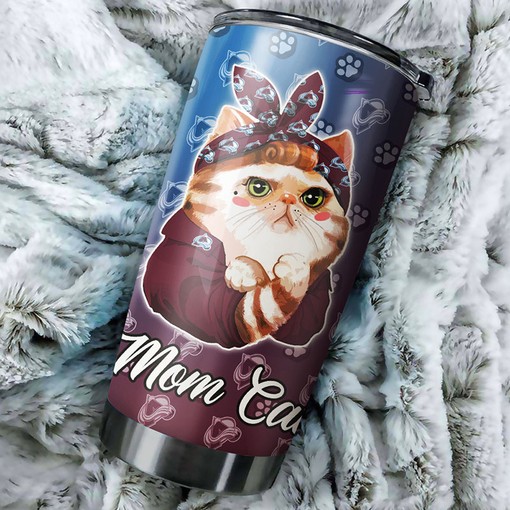 Colorado Avalanche NHL Tumbler for Cat Moms Who Love Hockey - G Fanatics