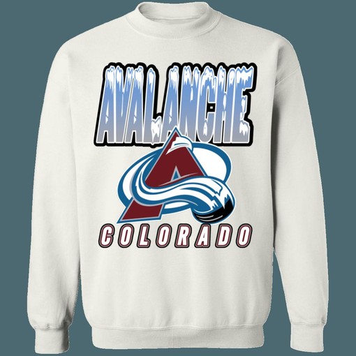 Colorado Avalanche Snowy Peaks Retro NHL Sweatshirt Hoodie - Perfect Gear for Hockey Fans - Image 3