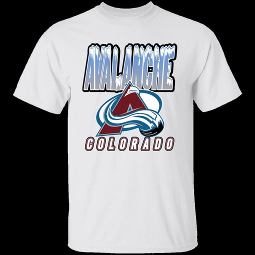 Colorado Avalanche Snowy Peaks Retro NHL T-Shirt Sweatshirt Hoodie - Great for National Hockey League Fans - Image 2