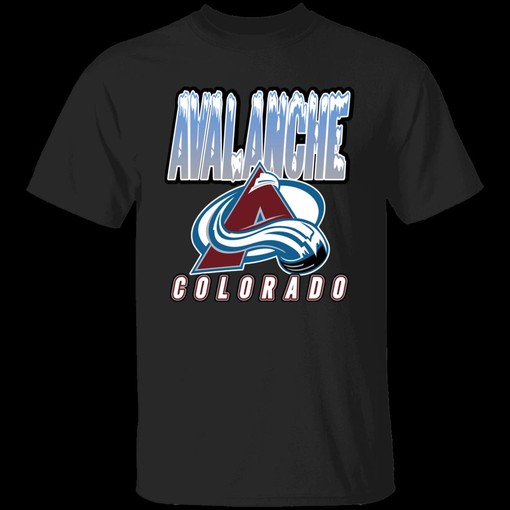 Colorado Avalanche Snowy Peaks Retro NHL T-Shirt Sweatshirt Hoodie - Great for National Hockey League Fans - Image 4