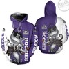 Colorado Rockies Custom All Over Print 3D Hoodie with Jack Skellington and Zero Print
