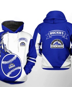 Colorado Rockies MLB Classic All Over Print 3D Hoodie - Vintage Look