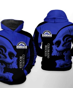 Colorado Rockies MLB Stylish All-Over Print Zip-Up Hoodie