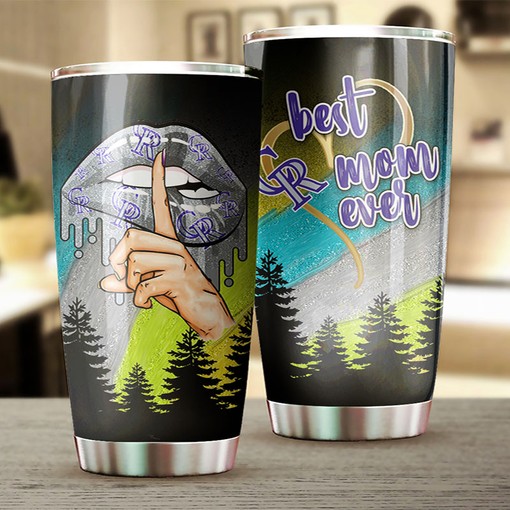 Colorado Rockies MLB Tumbler - Best Mom Ever Personalized Gift for Baseball-loving Moms and Rockies Fans