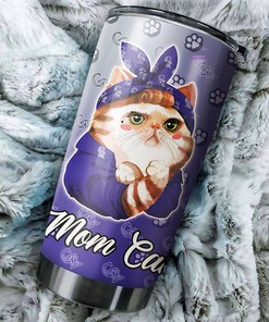 Colorado Rockies MLB Tumbler Personalized for Cat Moms with Special Design and MLB Logo