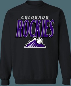 Colorado Rockies Retro MLB Crewneck Sweatshirt Hoodie - Great for Baseball Season