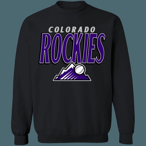 Colorado Rockies Retro MLB Crewneck Sweatshirt Hoodie - Great for Baseball Season