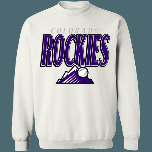 Colorado Rockies Retro MLB Crewneck Sweatshirt Hoodie - Great for Baseball Season - Image 4