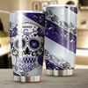 Colorado Rockies Skull MLB Tumbler with Unique Engraving and Custom Logo for Fans
