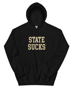 Colorado State vs. State Rivalry Sucks Hoodie Sweatshirt - Vintage NCAA Shirts
