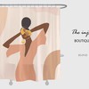 Colored Girl Shower Curtain | Modern Bathroom Decor Ideas | Waterproof Customized Kids Bathroom Shower Curtain