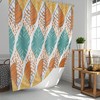 Colorful Autumn Leaves Shower Curtain | Fall Leaf Bathroom Decor | Housewarming Gift