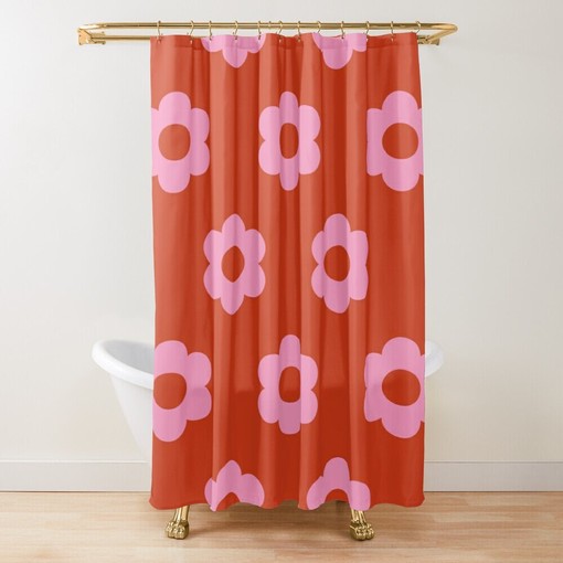 Colorful Boho Floral Disney Shower Curtain - Chic Design and Eco-Friendly Material with Hooks Included - Image 2