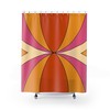 Colorful Groovy Hippie Shower Curtains, Unique Bathroom Decor, Retro Bath Accessory