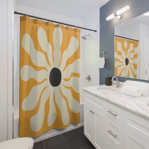 Colorful Luxury Shower Curtain for a Unique and Vibrant Bathroom Design - Image 2
