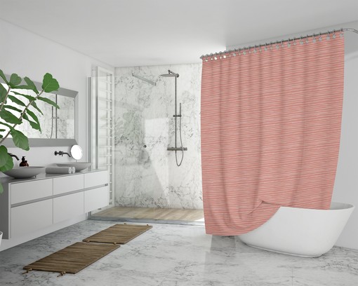 Colorful Stripes Shower Curtain with Unique Print for Beach House Bathroom Decor - Image 4