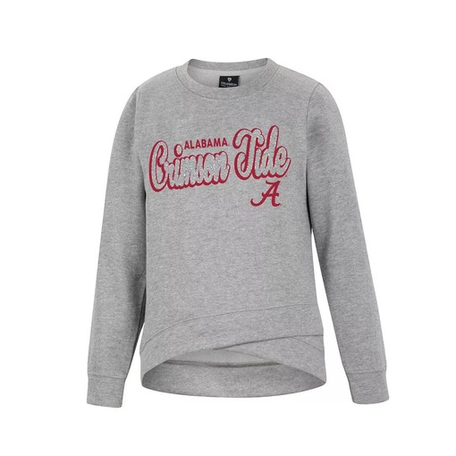 Colosseum Alabama Crimson Tide Whohoopers Bling Crossover Pullover Sweatshirt With Sport Shirts Girls - Image 2